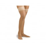 Activa Ultra Sheer Lace Top Thigh Highs 9 12 mmHg  Suntan