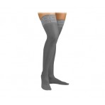Activa Ultra Sheer Lace Top Thigh Highs 9 12 mmHg  Black