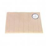 Microfiber Absorbing Bathroom Mat 20x30 Horizontal Line Pattern
