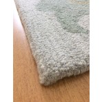 Handmade Wool Floral Silver 5' x 8' CH-2160-A Area Rug