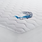 Deluxe Comfort Waterproof Mattress Pad, Full - 200 Thread Count Cotton - Polyester Fiber Fill - Hypoallergenic - Mattress Pad, White