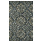 Damask 1097 Wool Grey Rug 5' x 8'