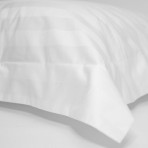 300TC 100% cotton Pillow Sham in 3cm Tone on Tone Stripe - Set of 2