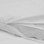 Down Etc. 235TC Baffle Box Feather Bed Protector - White