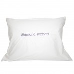 Down Etc. Diamond Support Feather Pillow - White - Queen: 20 x 30