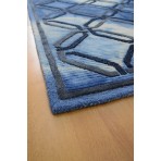 Handmade Wool Modern Blue 5' x 8' CH-2166-B Area Rug