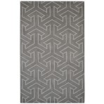 Modern Marvel Arrows Gray Rug 5' x 8'