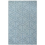 Modern Marvel Arrows Cyan Blue Rug 5' x 8'