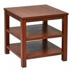 Work Smart Merge 20" Square End Table Cherry Finish