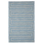 Geometric Luna Wool Rug 2126A Lt. Blue - Blue - 9' x 12'