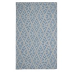Geometric Brysan Wool Rug 2128a Gray - Blue - 2'6" x 10'
