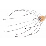 Deluxe Comfort Portable Hand Held Scalp Head Massager - Alleviate Stress - Promotes Deep Relaxation - Light Weight Portable - Scalp Massager, Wood