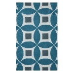 Henley 2100-E Teal Blue Modern Rug 3' x '5