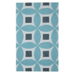 Henley 2100-F Sea Blue Modern Rug 3' x '5