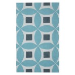 Henley 2100-F Sea Blue Modern Rug 3' x '5