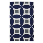 Henley 2100-G Navy Blue Modern Rug 3' x '5