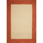 Henley Border Cardinal Terra Cotta Border Rug
