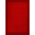 Henley Border Red Dark Red Border Rug