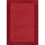 Henley Border Wine Dark Wine 9' x '12 Border Rug