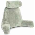 Husband Pillow Bedrest Reading & Support Bed Backrest With Arms Desert Sage - Shredded Foam Reading Pillow - Bed Rest Pillow Makes A Comfy And Therapeutic Cuddle Buddy Any Time You Need One
