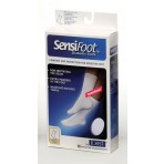 Jobst Sensifoot 8 - 15 Mm Hg Unisex Crew Length Diabetic Mild Support Socks - Navy - Large