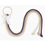 Ceremony Unity Wedding Knot KIT - Unity Knot - God, Bride & Groom- Includes: (Brown, Beige, Gold) Thick Silk Ropes with Gold Ring, White Ribbon and Pearl Pendant Jewelry, Pastor Ceremonial Passages 3 Options, Guest Display Information Card,Tie String