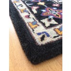 Handmade Wool Persian Black 5' x 8' RH-1135JWEL Area Rug