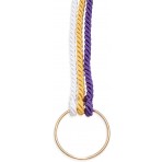 Ceremony Unity Wedding Knot KIT - Unity Knot - God, Bride & Groom- Includes: (Gold, White, Purple) Thick Silk Ropes with with Gold Ring Classics Style, Pastor Ceremonial Passages 3 Options, Guest Display Information Card,Tie String and Free Interactive