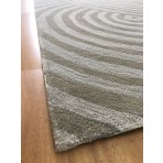 Handmade Wool Modern Silver/ Gray 5' x 8' CH-2132-A Area Rug