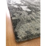 Handmade Wool/ Viscose Modern Silver/ Gray 5' x 8' CH-2170-A Area Rug