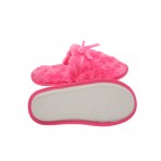 Rose Peddle Fleece Slipper - Hot Pink Memory Foam Women Slippers
