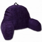 Deluxe Comfort Microsuede Bed Rest - Reading and Bedrest Lounger - Sitting Supprt Pillow - Soft But Firmly Stuffed Fiberfill - Backrest Pillow With