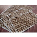 Kyle Cowhide KCZ0139 Brown Ivory Contemporary Rug