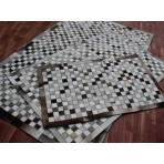 Kyle Cowhide KCZ0140 Grey Brown 3' x '5 Contemporary Rug