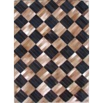 Kyle Cowhide KCZ0155 Black Beige Contemporary Rug