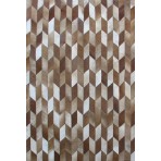 Kyle Cowhide KCZ0170 Brown Ivory 8' x 10' Contemporary Rug