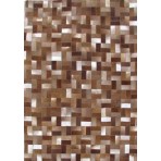 Kyle Cowhide KCZ0171 Brown Ivory 3' x '5 Contemporary Rug