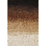Kyle Cowhide KCZ0206 Brown Ivory 3' x '5 Contemporary Rug