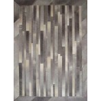 Kyle Cowhide KCZ0216 Ivory Grey 3' x '5 Contemporary Rug