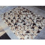 Kyle Cowhide KCZ052 Beige Brown 9' x '12 Contemporary Rug