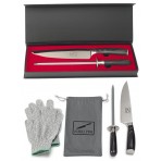 Koku Pro Japanese Knife - Pro 8" Sharp Chef Knife - Kevlar Gloves - Knife Set, Large