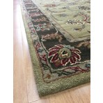 Handmade Wool Persian Sage/ Brown 5' x 8' lt1006 Area Rug