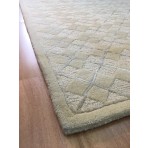 Handmade Wool/ Viscose Modern Beige/ Ivory 5' x 8' lt1015 Area Rug