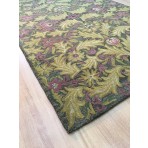 Handmade Wool Floral Brown/ Gold 5' x 8' lt1027 Area Rug