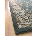 Handmade Wool Persian Beige/ Green 5' x 8' lt1029 Area Rug