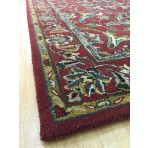 Handmade Wool Persian Red/ Gold 5' x 8' lt1031 Area Rug