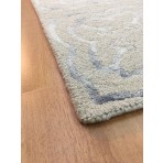 Handmade Wool Modern Beige/ Gray 5' x 8' lt1042 Area Rug