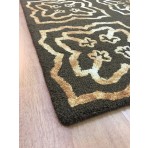 Handmade Wool Modern Brown/ Gold 5' x 8' lt1044 Area Rug