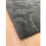 Handmade Wool Modern Gray/ Dark Gray 5' x 8' lt1047 Area Rug