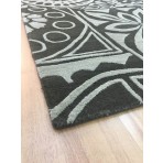 Handmade Wool Floral Brown/ Beige 5' x 8' lt1053 Area Rug